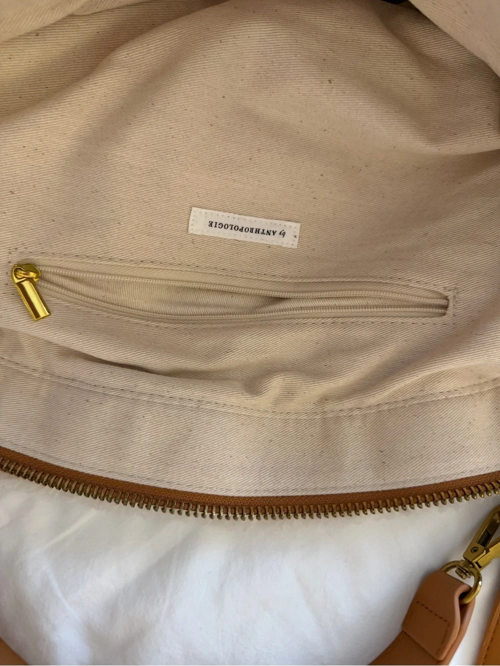 Anthropology Faux Shearling Tote Bag
